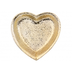 Декоративное блюдо Heart 18 см золото